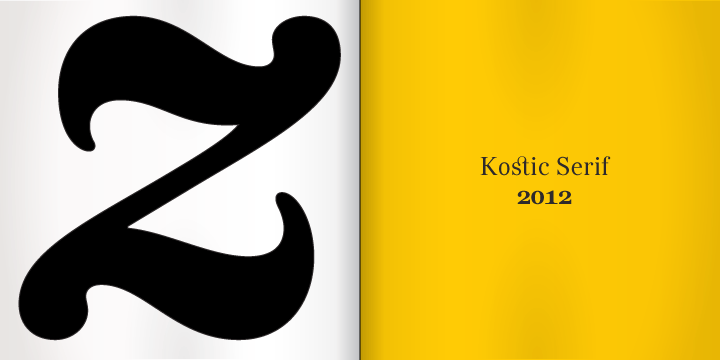 Ejemplo de fuente Kostic Serif #9